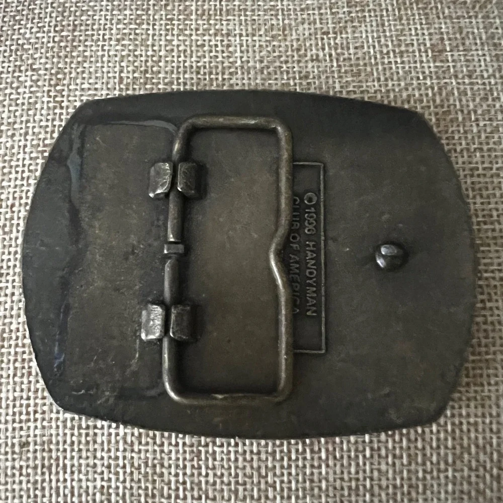 Vintage 1996 Handyman Club of America Life Member Belt Buckle One Size Americana